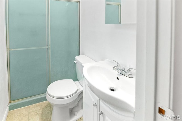 20 Lakeland Blvd, Swansea, IL 62226 - full bathroom featuring toilet, vanity, and an enclosed shower