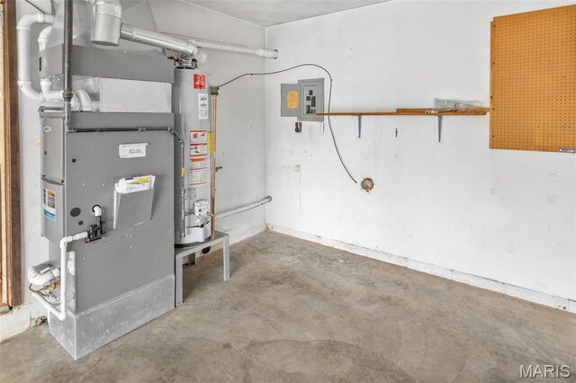 20 Lakeland Blvd, Swansea, IL 62226 - utilities featuring gas water heater, heating unit, and electric panel