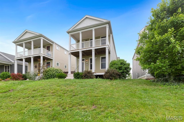 109 Starry Night Way, Saint Charles, MO 63301 - neoclassical / greek revival house with a balcony and a front yard