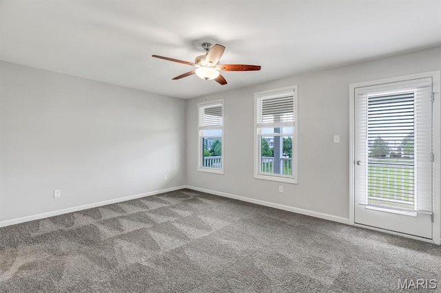 109 Starry Night Way, Saint Charles, MO 63301 - spare room with ceiling fan and carpet flooring