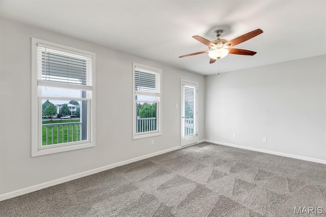 109 Starry Night Way, Saint Charles, MO 63301 - empty room with ceiling fan and carpet floors