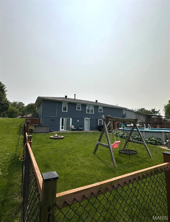 415 Virginia Ave, Cottage Hills, IL 62018 - view of rear view of house