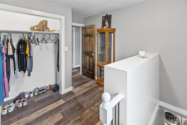 415 Virginia Ave, Cottage Hills, IL 62018 - interior space featuring wood finished floors and baseboards