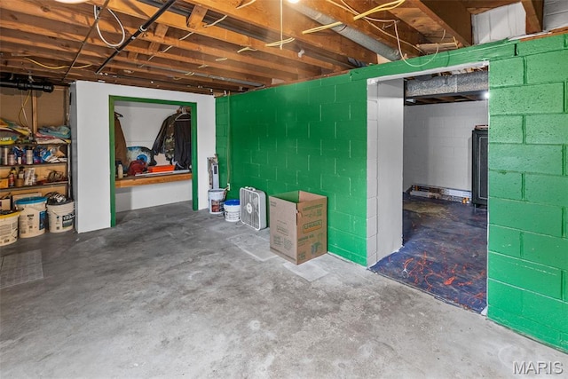 415 Virginia Ave, Cottage Hills, IL 62018 - view of unfinished basement