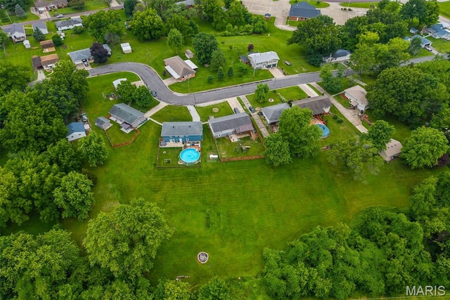 415 Virginia Ave, Cottage Hills, IL 62018 - aerial view of property's location with nearby suburban area