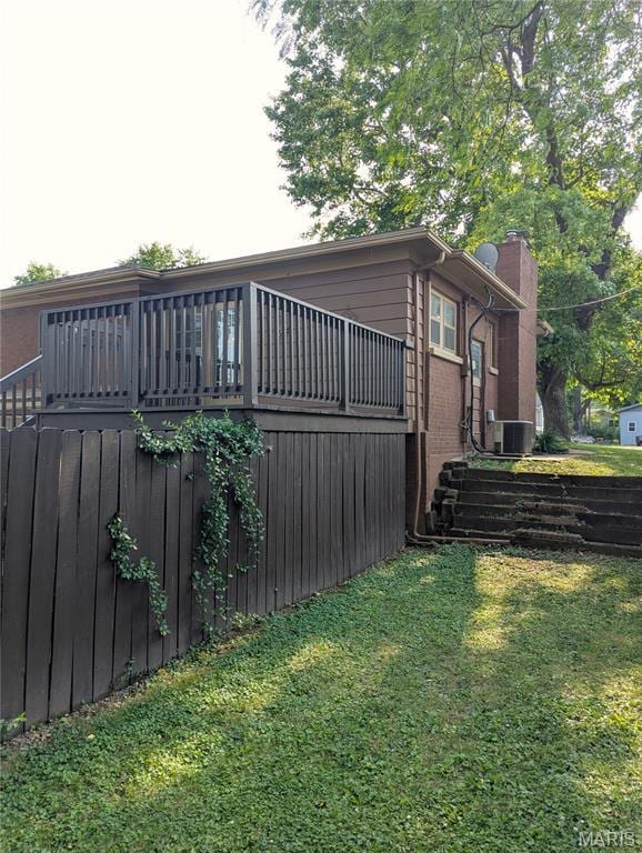 604 N Hena St, Greenville, IL 62246 - view of grassy yard with cooling unit