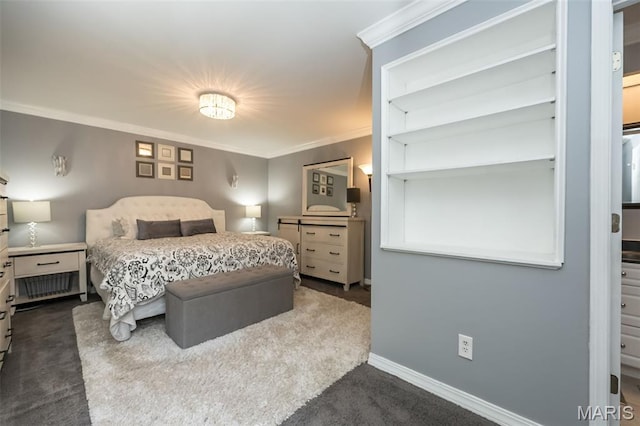 3644 Cinnamon Tree Ln, Oakville, MO 63129 - bedroom featuring dark carpet and ornamental molding