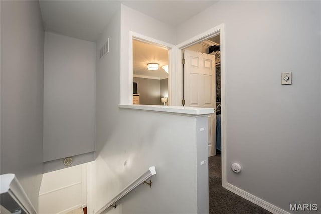 3644 Cinnamon Tree Ln, Oakville, MO 63129 - hall featuring an upstairs landing and carpet
