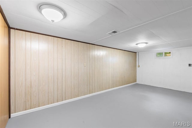 6714 Sandy Hill Dr, Hazelwood, MO 63042 - basement featuring wooden walls