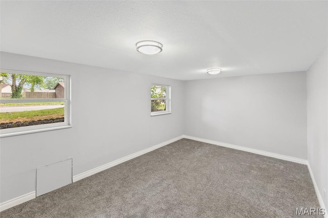 2012 Maple Tree Ln, Cahokia, IL 62206 - carpeted empty room with baseboards and a textured ceiling