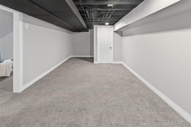 2012 Maple Tree Ln, Cahokia, IL 62206 - finished basement with carpet flooring and baseboards