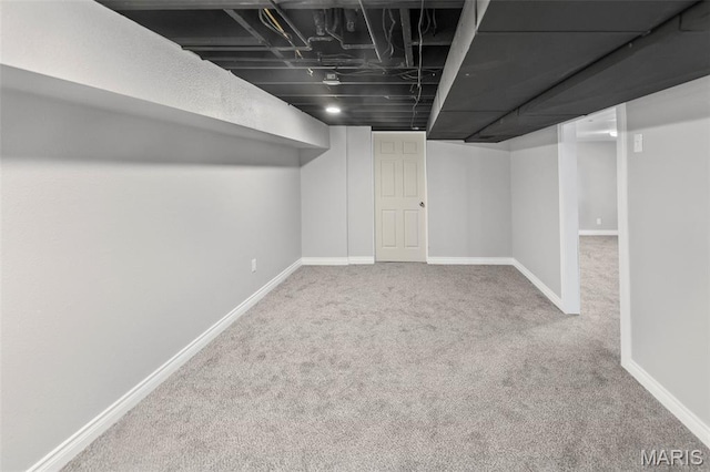 2012 Maple Tree Ln, Cahokia, IL 62206 - finished below grade area with carpet and baseboards