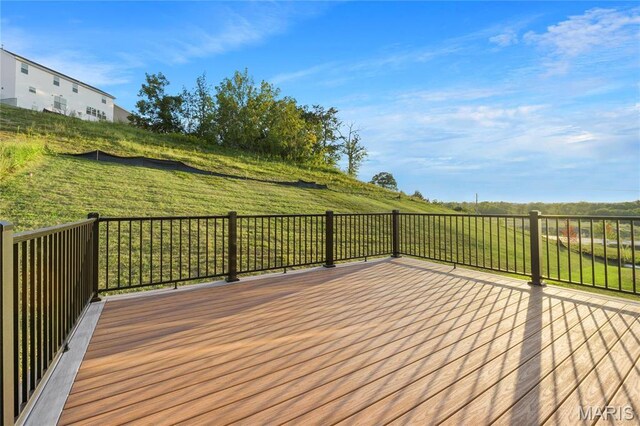 7405 Shadow Point Dr, Saint Louis, MO 63129 - view of wooden terrace