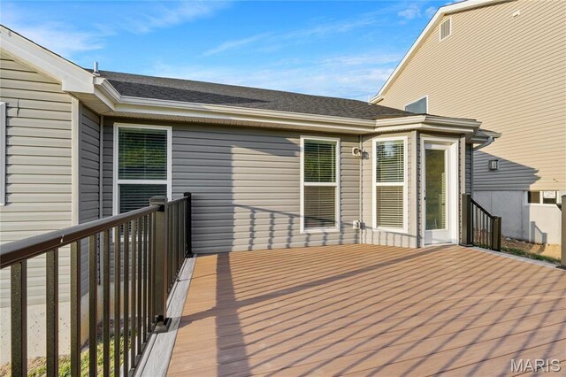 7405 Shadow Point Dr, Saint Louis, MO 63129 - view of wooden deck