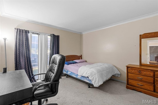 2339 Kratky Rd Unit A, Saint Louis, MO 63114 - carpeted bedroom featuring crown molding
