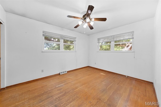 417 Concordia Ln, Saint Charles, MO 63301 - empty room featuring wood finished floors and ceiling fan