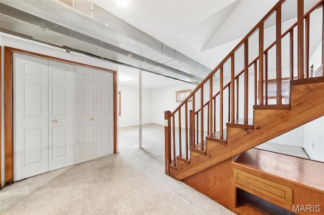 417 Concordia Ln, Saint Charles, MO 63301 - stairs with carpet floors and baseboards