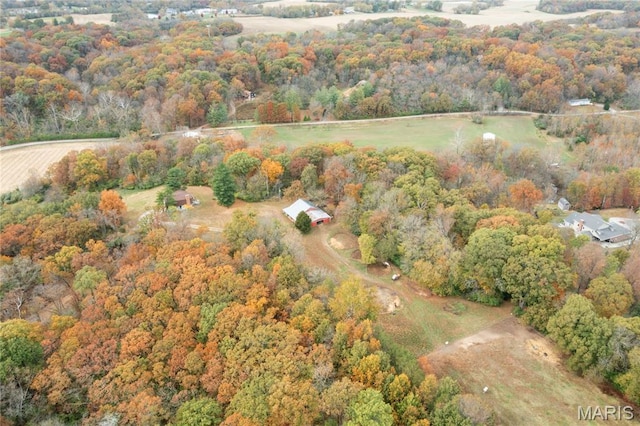 2745 Zingg Rd, Millstadt, IL 62260 - aerial view of property's location with a forest