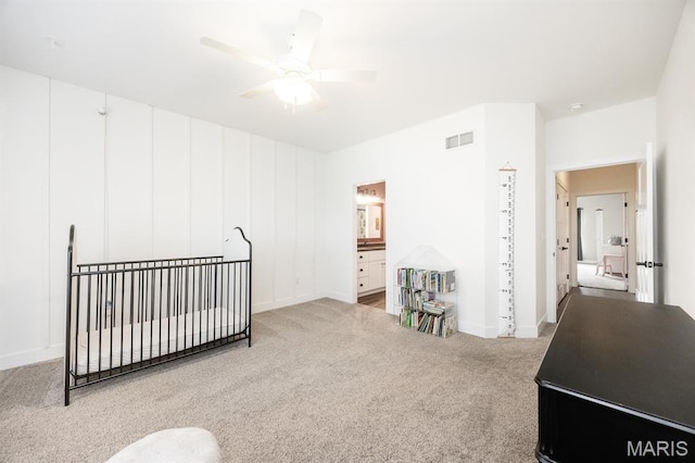 1821 Orr Ln, Ofallon, IL 62269 - bedroom featuring carpet, a ceiling fan, and baseboards