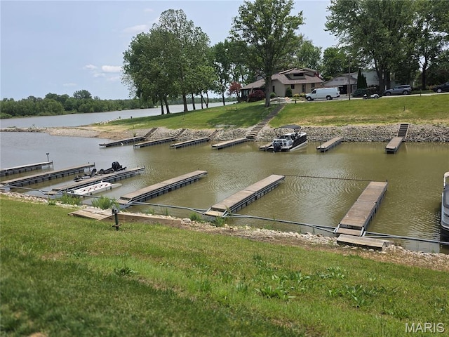 18835 Mary Jane Ln, Carlyle, IL 62231 - dock area with a water view