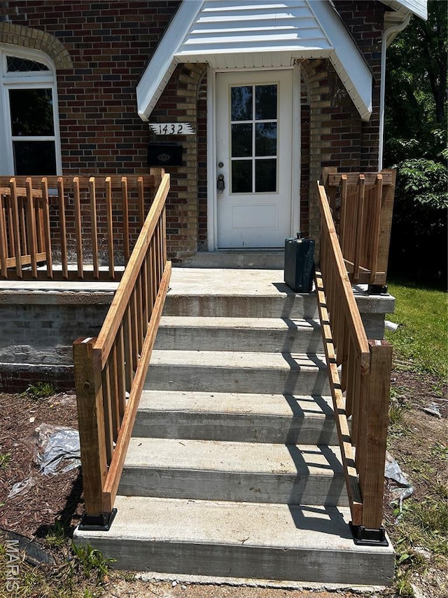 1432 Tamerton Ave, Overland, MO 63132 - entrance to property with brick siding