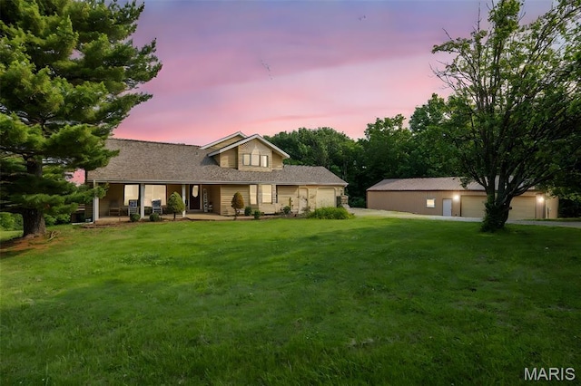 795 Schluersburg Rd, Augusta, MO 63332 - view of front of property with a lawn and covered porch