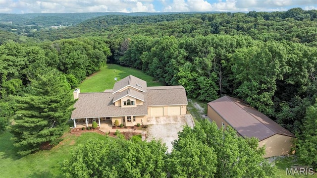 795 Schluersburg Rd, Augusta, MO 63332 - view from above of property featuring a forest