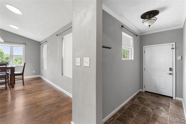 2418 Old State Route 3, East Carondelet, IL 62240 - entryway featuring crown molding and vaulted ceiling