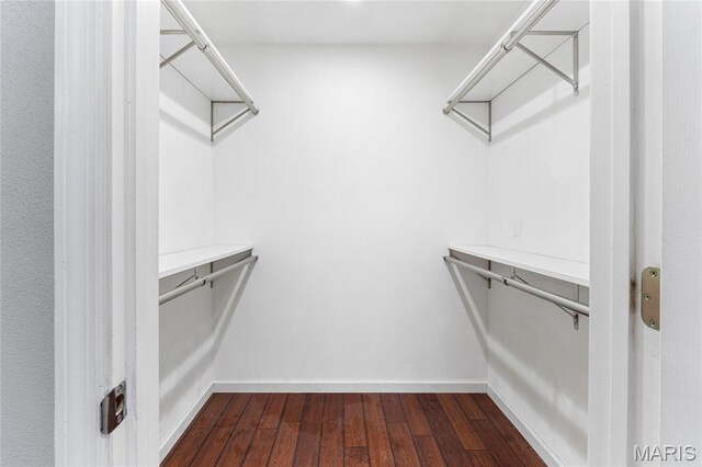 2418 Old State Route 3, East Carondelet, IL 62240 - walk in closet featuring dark wood-type flooring