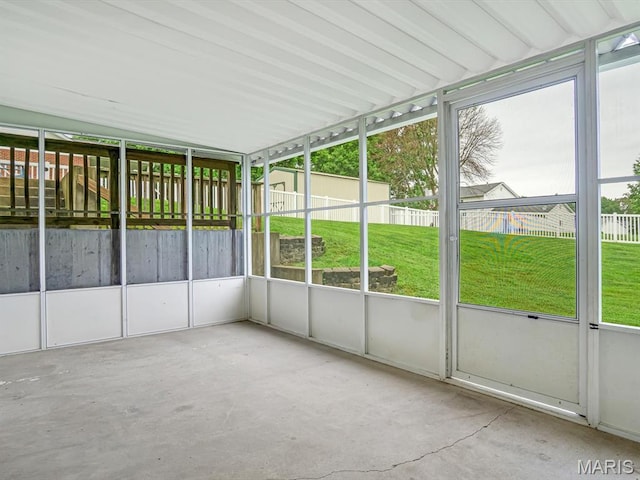 109 E Red Bud Ct, Valmeyer, IL 62295 - view of unfurnished sunroom