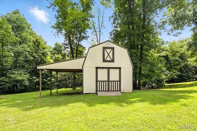 18232 Prickly Pear Ct, Pacific, MO 63069 - view of barn with a lawn