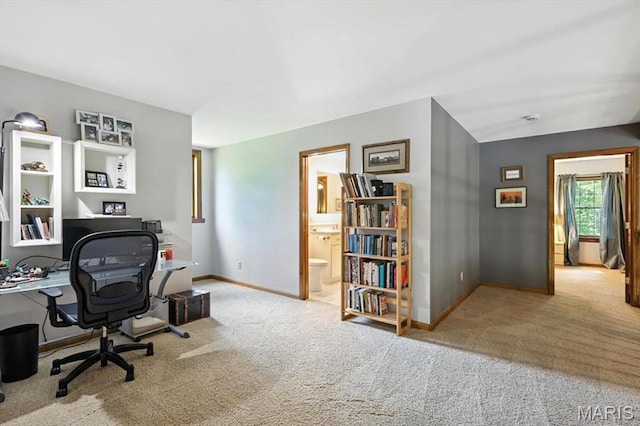 18232 Prickly Pear Ct, Pacific, MO 63069 - office area with carpet floors and baseboards