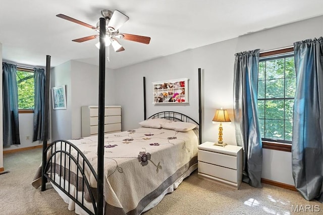 18232 Prickly Pear Ct, Pacific, MO 63069 - bedroom with multiple windows and ceiling fan