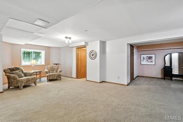 18232 Prickly Pear Ct, Pacific, MO 63069 - sitting room with light carpet and baseboards