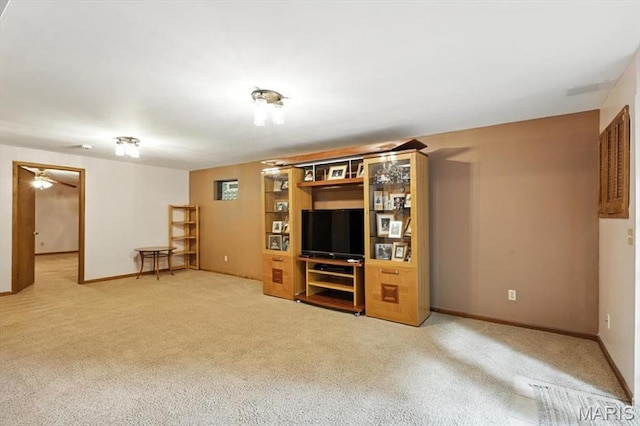 18232 Prickly Pear Ct, Pacific, MO 63069 - unfurnished living room with carpet flooring and baseboards