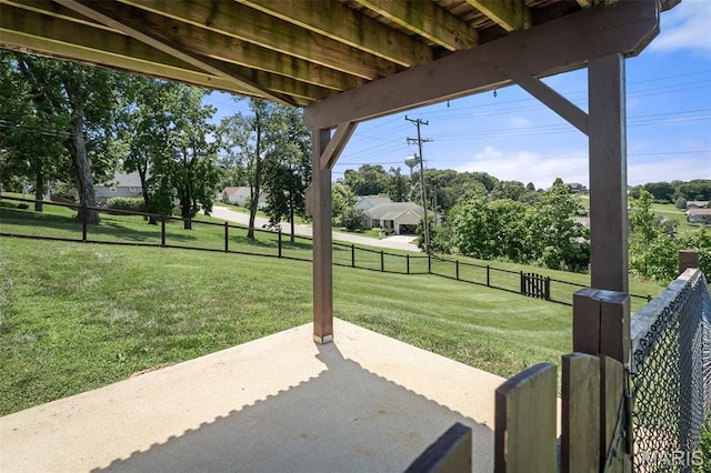 699 Olivia Ct, New Haven, MO 63068 - fenced backyard featuring a patio