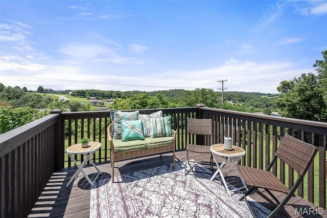 699 Olivia Ct, New Haven, MO 63068 - view of wooden terrace