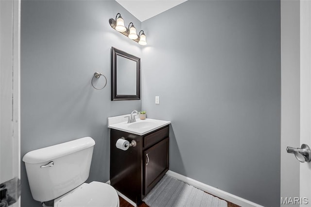 699 Olivia Ct, New Haven, MO 63068 - half bath with vanity and wood finished floors