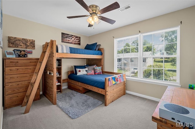 699 Olivia Ct, New Haven, MO 63068 - bedroom featuring carpet flooring, multiple windows, and a ceiling fan