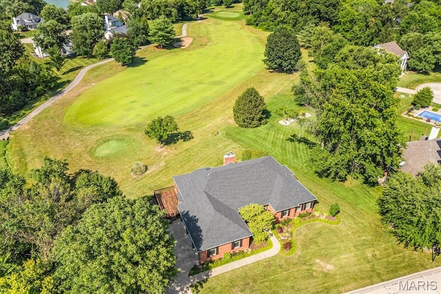 1609 10th Fairway Dr, Belleville, IL 62220 - aerial view of a local golf course and a tree filled landscape