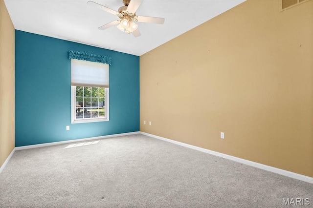 1609 10th Fairway Dr, Belleville, IL 62220 - empty room featuring ceiling fan and carpet flooring