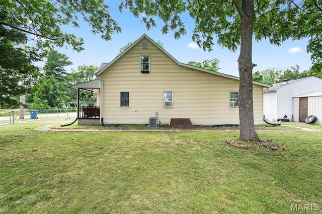 506 Russell St, Pocahontas, IL 62275 - view of home's exterior with central AC unit
