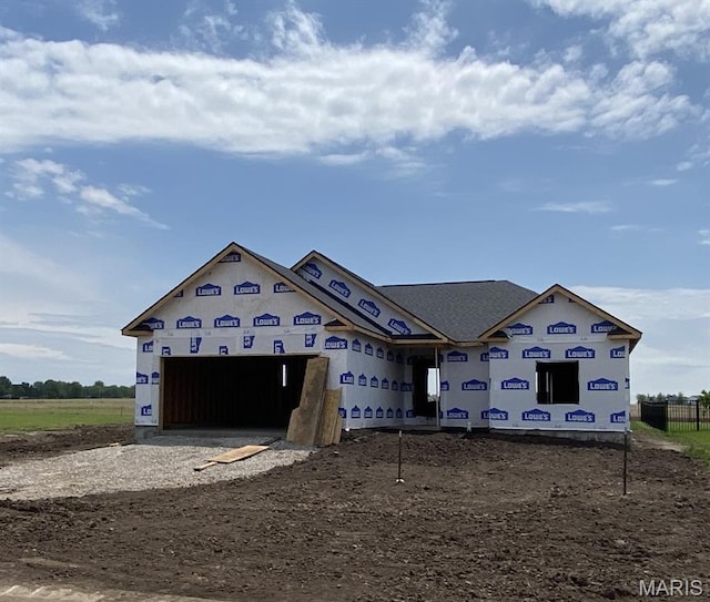 906 Brianna Ct, Jerseyville, IL 62052 - property in mid-construction featuring dirt driveway and a garage