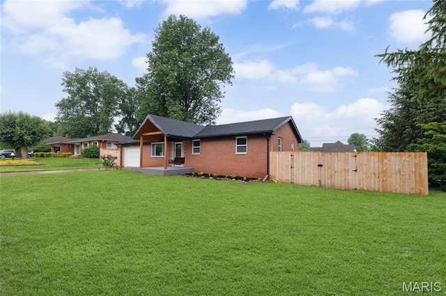 713 Fairway St, Bethalto, IL 62010 - single story home with an attached garage and brick siding