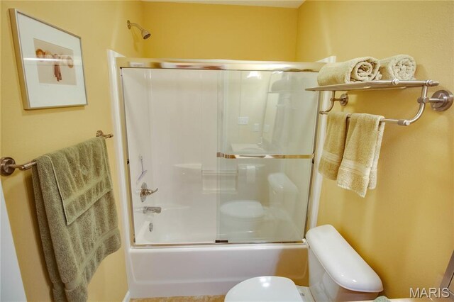 426 Vancroft Pl, Ofallon, IL 62269 - full bathroom with toilet and shower / bath combination with glass door