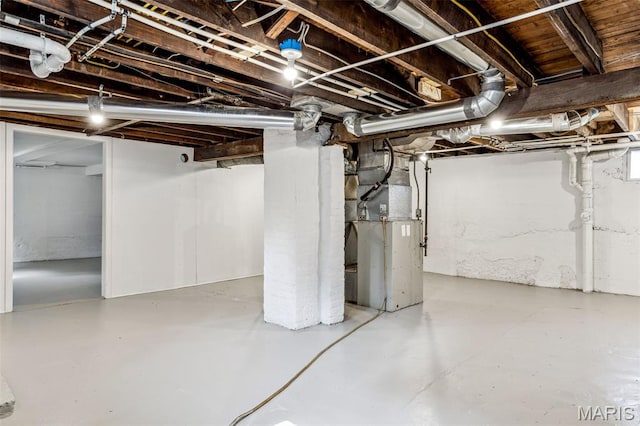 7721 Weaver Ave, Maplewood, MO 63143 - unfinished below grade area with heating unit