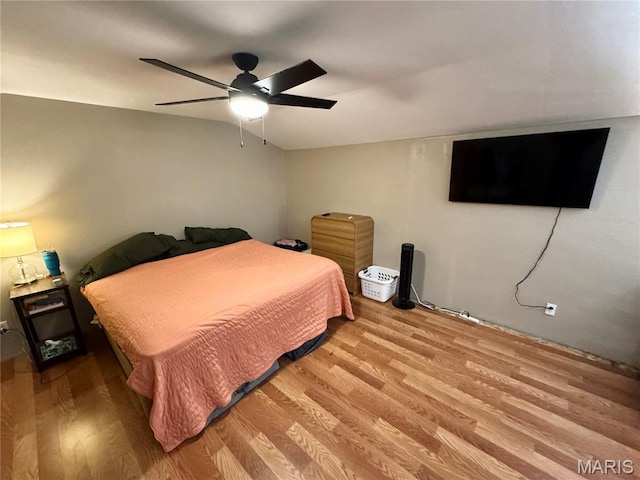 29048 State Highway V, Maywood, MO 63454 - bedroom with wood finished floors and ceiling fan