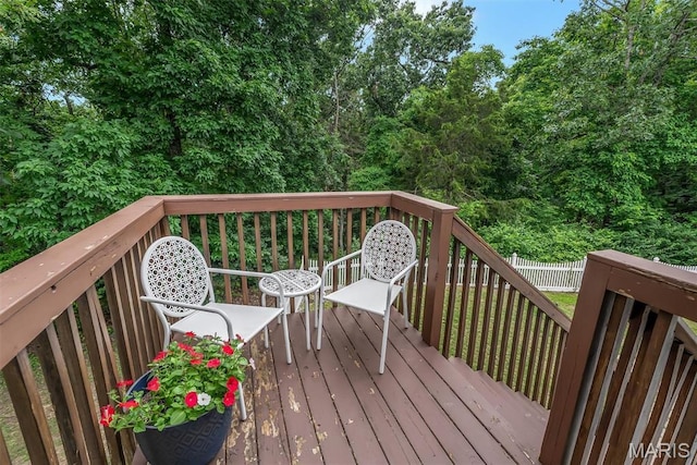 3001 Peach Blossom Ct, High Ridge, MO 63049 - view of wooden deck