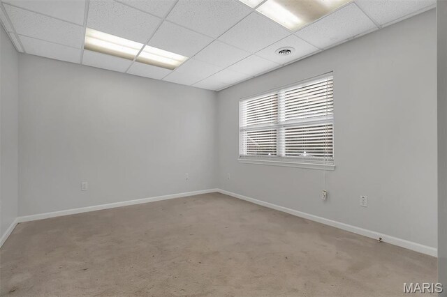 3001 Peach Blossom Ct, High Ridge, MO 63049 - unfurnished room with a drop ceiling and light carpet