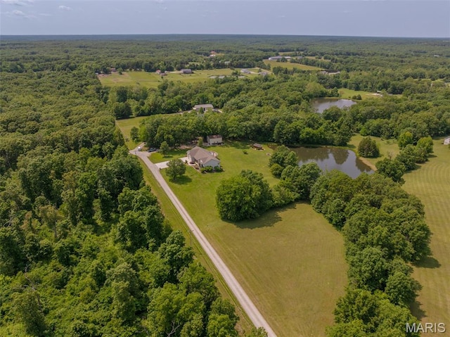 11400 Macs Cove Dr, Wright City, MO 63390 - aerial view of a nearby body of water and a forest
